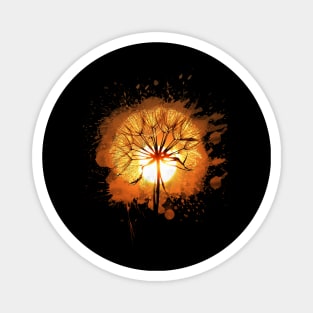 Dandelion and sunshine design Magnet